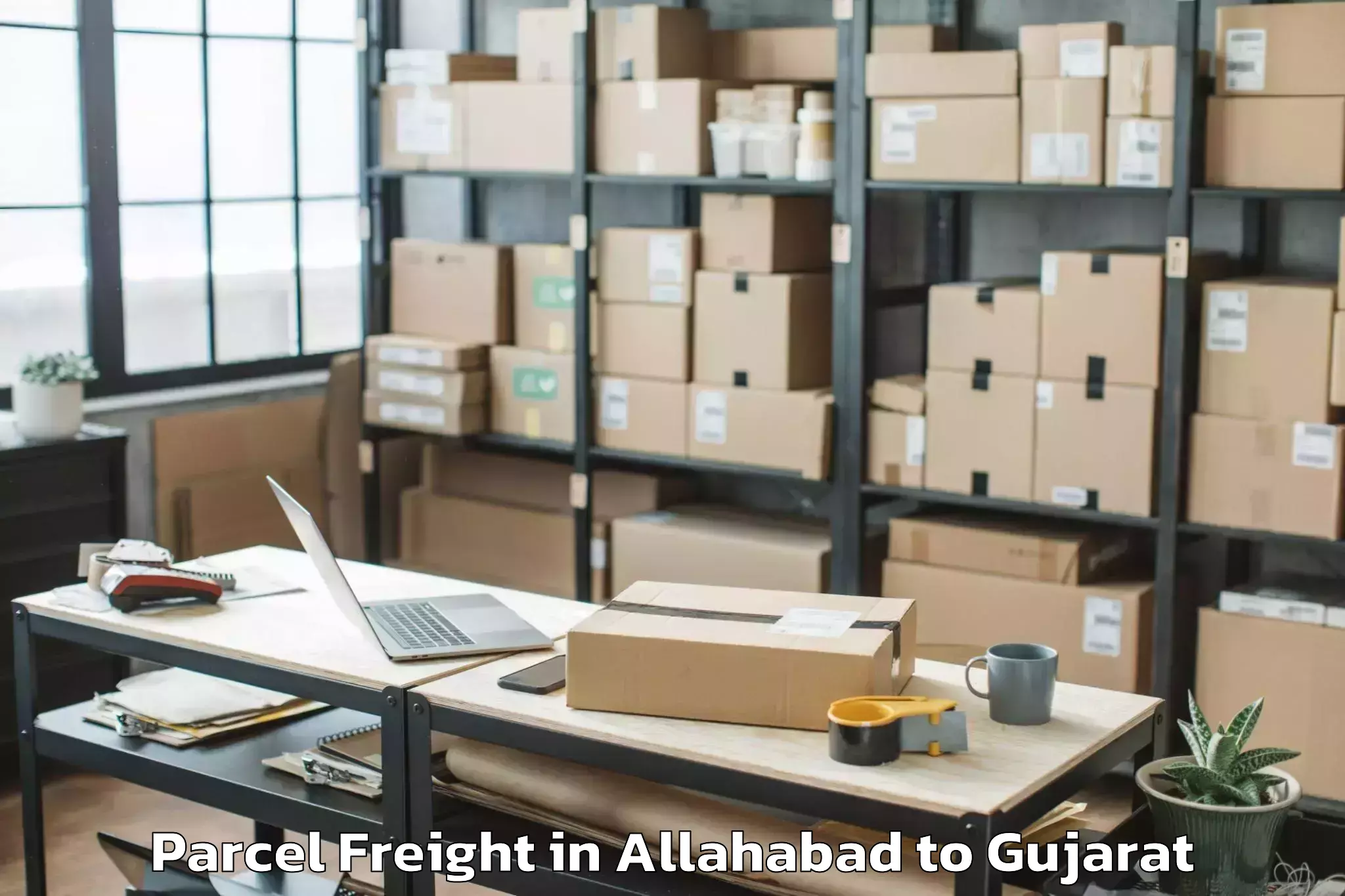 Professional Allahabad to Iit Gandhi Nagar Parcel Freight